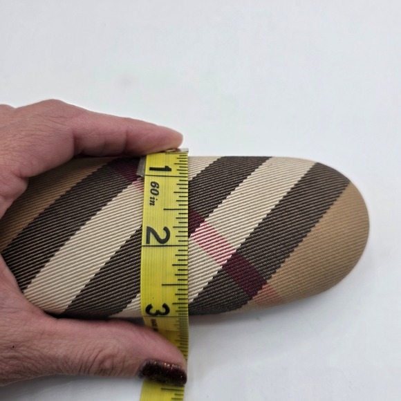 Burberry Nova Check Hard Sunglasses Eyeglasses Case‎ Beige Brown Made in Italy main image 9